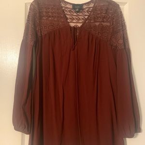 Brown tunic dress